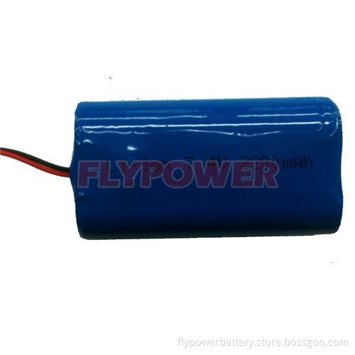7.4V 2200mAh 18650 Lithium Ion Battery Pack (2S1P of FLC-18650-2200)
